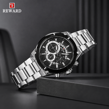 Reward VIP Chronograph Quartz Watch ساعة ريوارد VIP الفاخرة