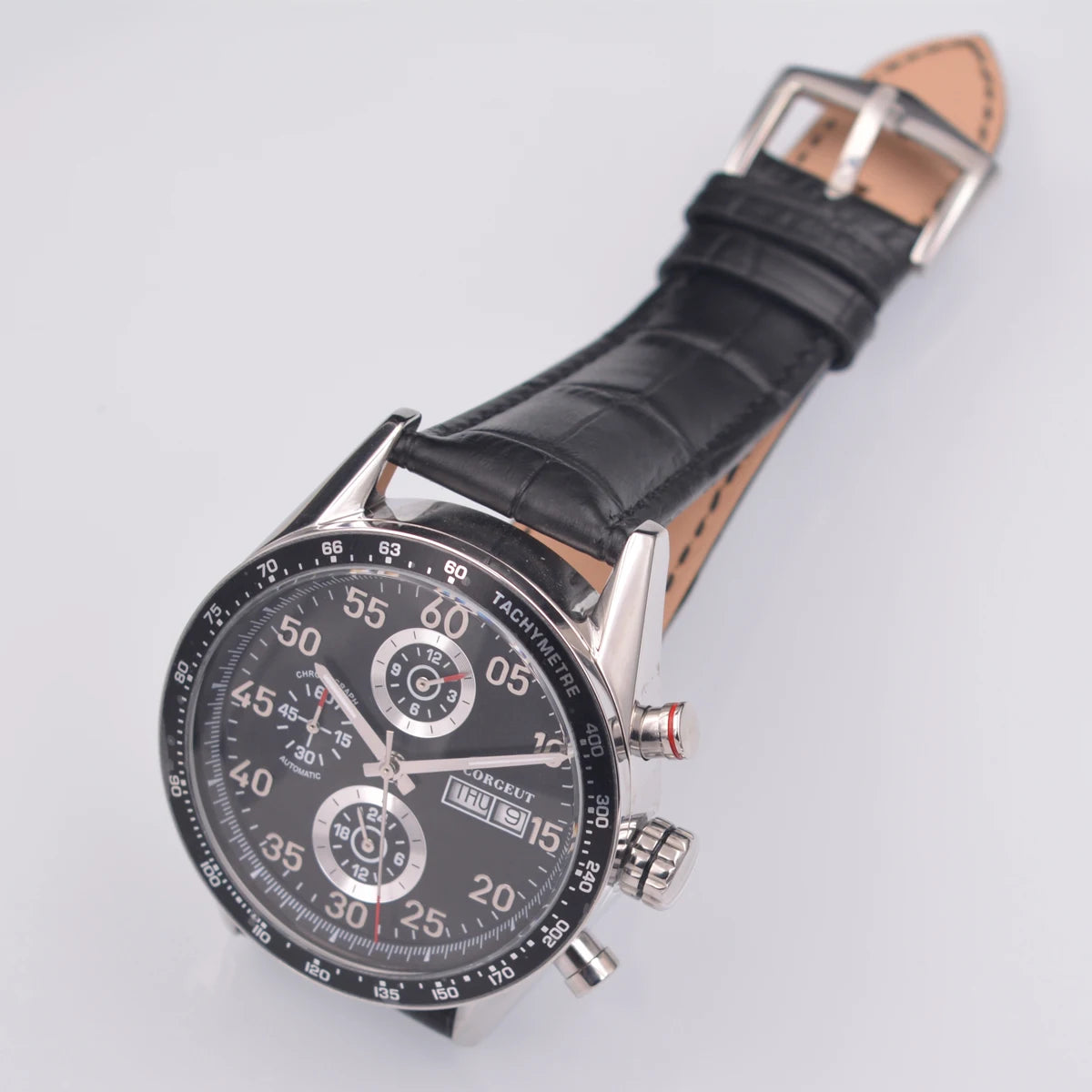 Men Watch Top Brand Luxury Automatic Mechanical Watch  24 hours Leather Military Week&Date Watches Clock Men Relojes Masculino