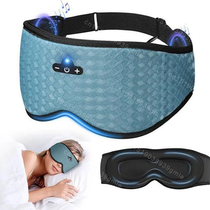 3D Sleeping Eye Mask Bluetooth Music Wireless Headphones Breathable Light Blocking Air Travel Smart Elastic Sleep Headband