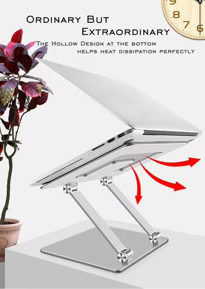 Height Adjustable Laptop Stand Compatible with MacBook Pro/Air 7-17.3 Inch Laptop Aluminum Laptop Stand Foldable dj Laptop Stand