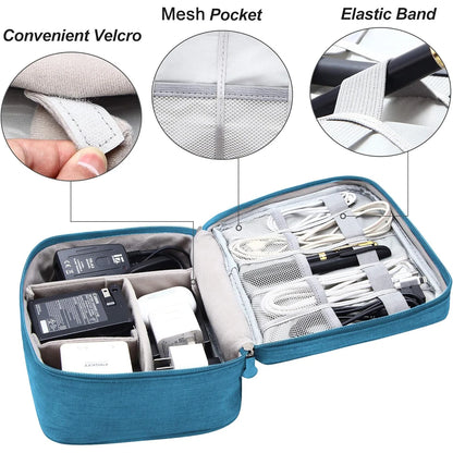 Storage bags and travel storage bags are suitable for electronic accessories, cosmetics, power cords, and portable power banks