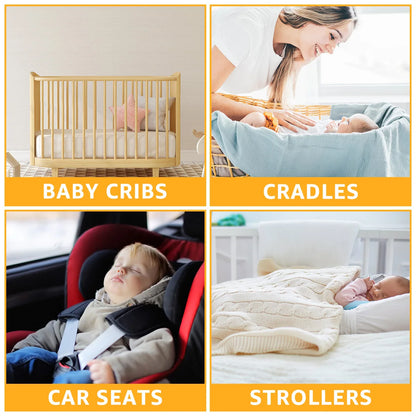 Baby Rotating Music Box ABS Baby Crib Hanging Rattle Bed Bell 3 Modes Baby Soothing Musical Toys 0-12 Months Newborn Gifts