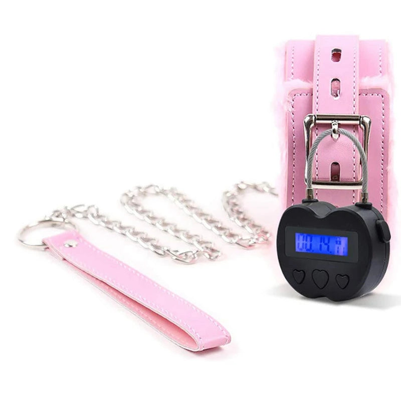 Smart Time Lock LCD Display Time Lock Multifunction Travel Electronic Timer, Waterproof USB Rechargeable Temporary Timer Padlock