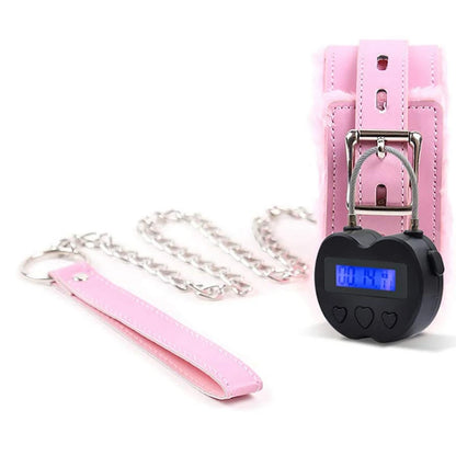 Smart Time Lock LCD Display Time Lock Multifunction Travel Electronic Timer, Waterproof USB Rechargeable Temporary Timer Padlock