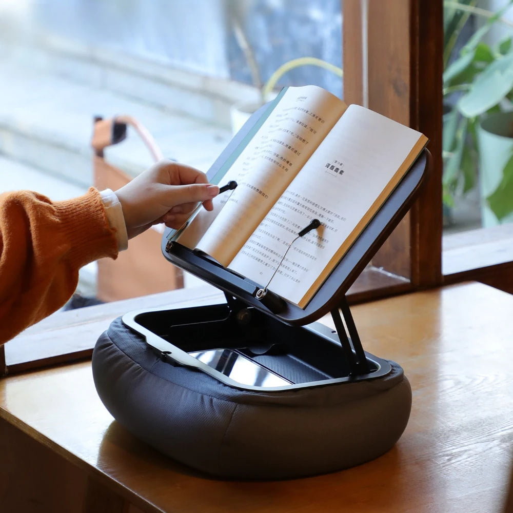 Pillow Reading Adjustable Tablet Pillow Stand Hands Free Reading Holder for IPad Phone Bed Sofa Car Foldable