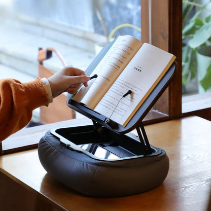 Pillow Reading Adjustable Tablet Pillow Stand Hands Free Reading Holder for IPad Phone Bed Sofa Car Foldable
