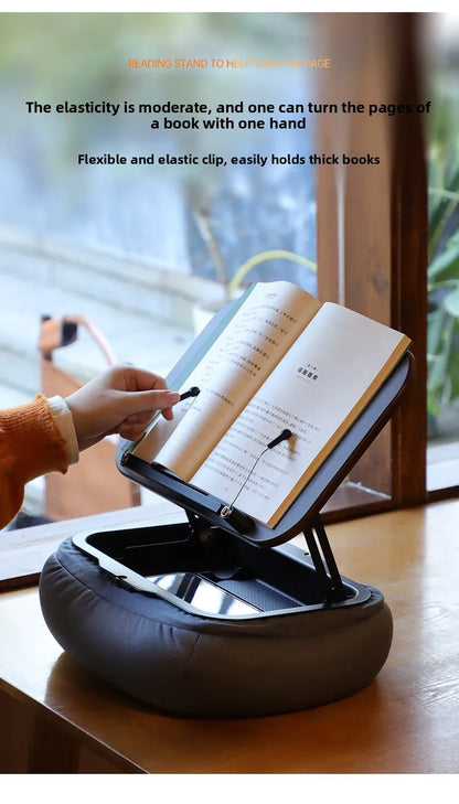 Pillow Reading Adjustable Tablet Pillow Stand Hands Free Reading Holder for IPad Phone Bed Sofa Car Foldable