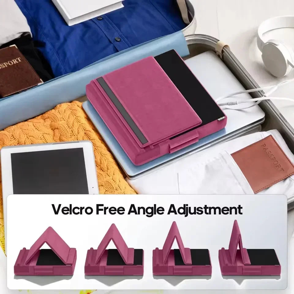Tablet Pillow Stand Multi-Angle Viewing Ipad Holder for Lap Bed Foldable Soft Pad Dock with Stylus Mount
