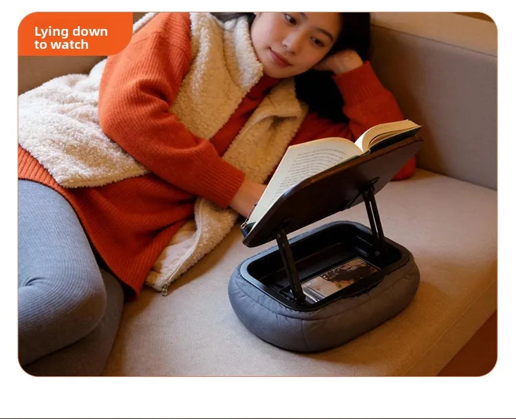 Pillow Reading Adjustable Tablet Pillow Stand Hands Free Reading Holder for IPad Phone Bed Sofa Car Foldable