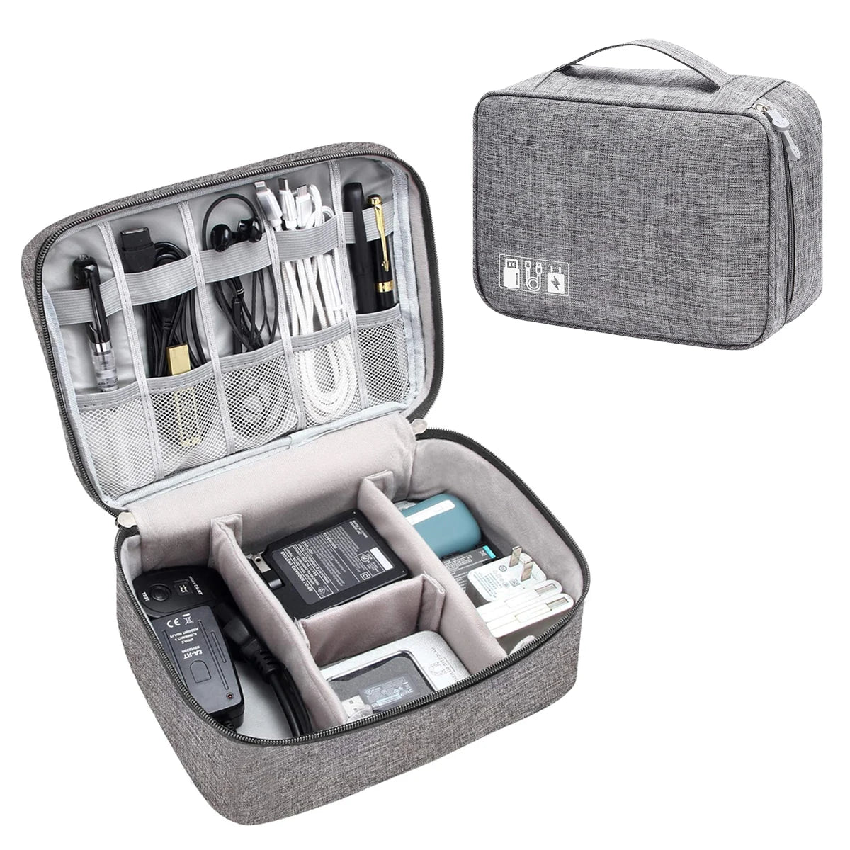 Storage bags and travel storage bags are suitable for electronic accessories, cosmetics, power cords, and portable power banks