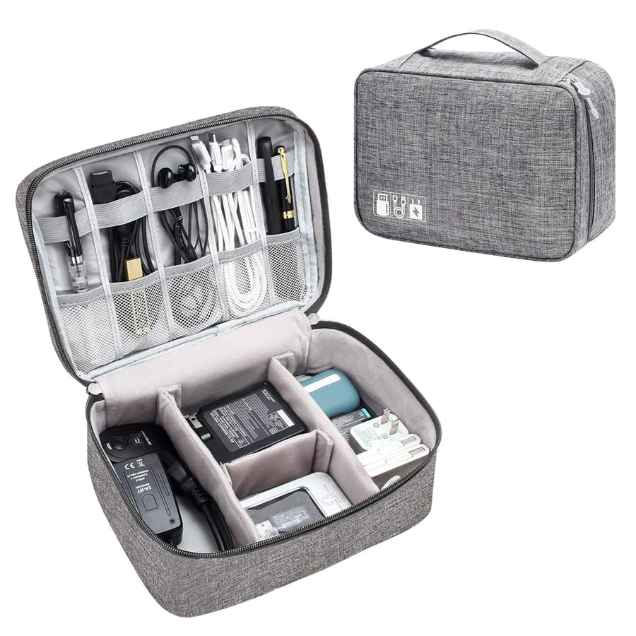 Storage bags and travel storage bags are suitable for electronic accessories, cosmetics, power cords, and portable power banks