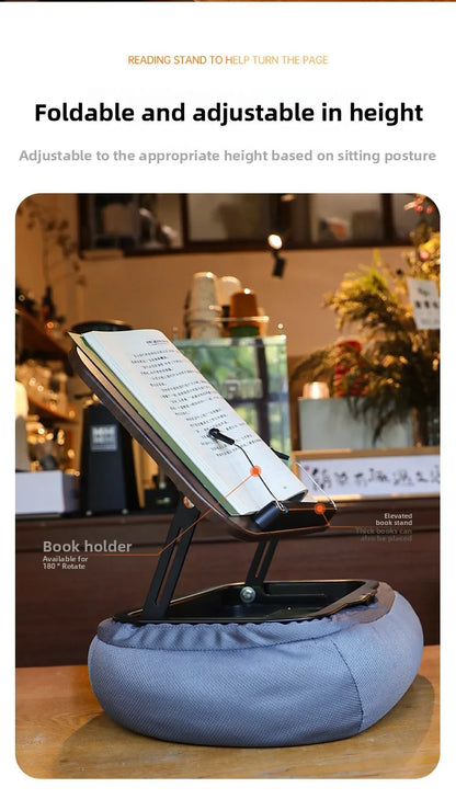 Pillow Reading Adjustable Tablet Pillow Stand Hands Free Reading Holder for IPad Phone Bed Sofa Car Foldable