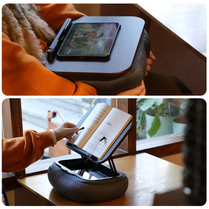 Pillow Reading Adjustable Tablet Pillow Stand Hands Free Reading Holder for IPad Phone Bed Sofa Car Foldable