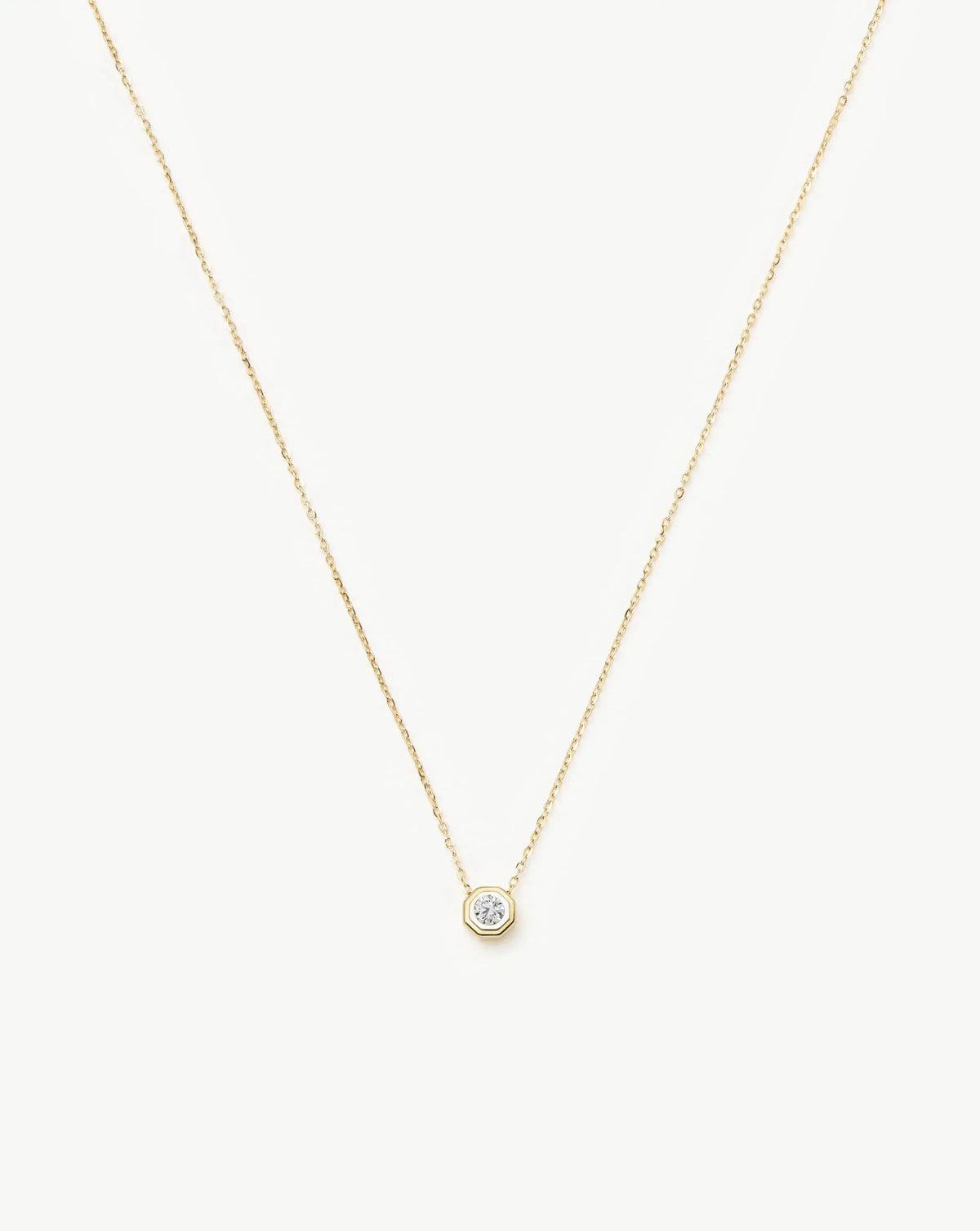 Lucy Williams Solid Gold Diamond Pendant Necklace | 14ct Solid Gold/Lab Grown Diamond